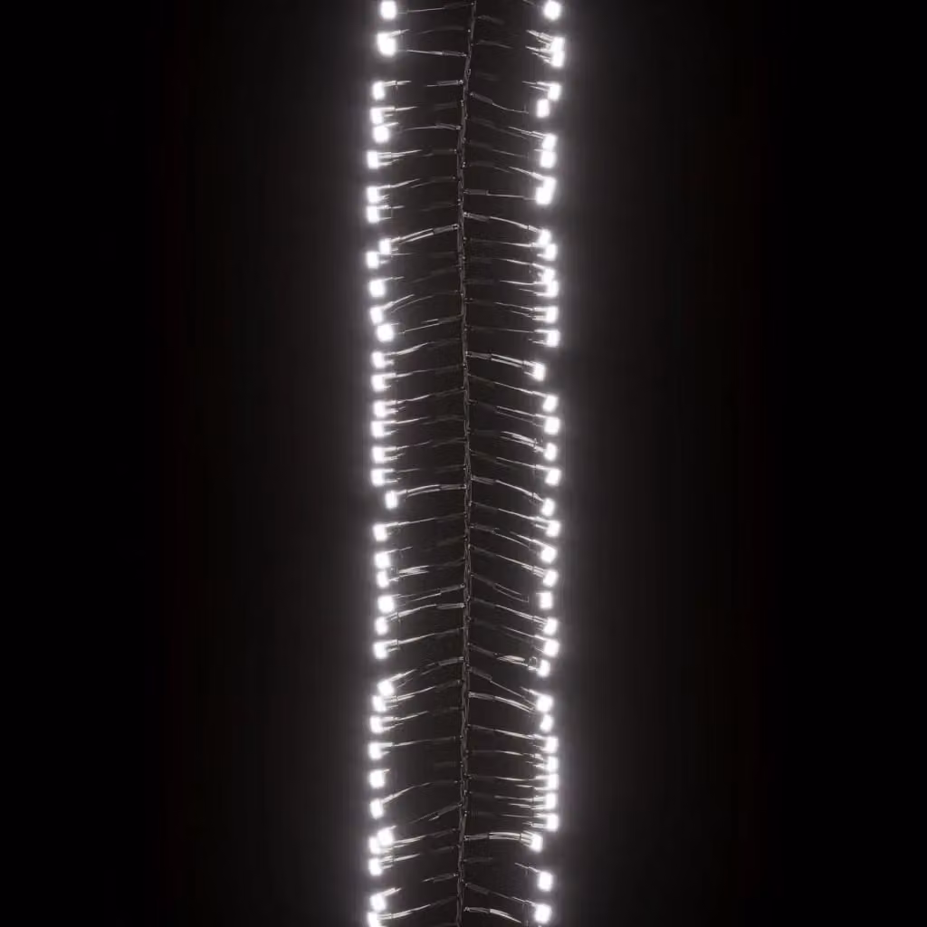 Berkfield Home LED Cluster String with 400 Cool White LEDs, 7.4 m PVC – 5