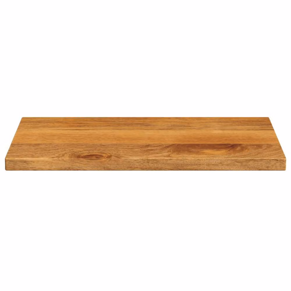 Berkfield Home Rectangular Solid Mango Wood Table Top, Brown, W: 60 cm, D: 30 cm, H: 3.8 cm – 2