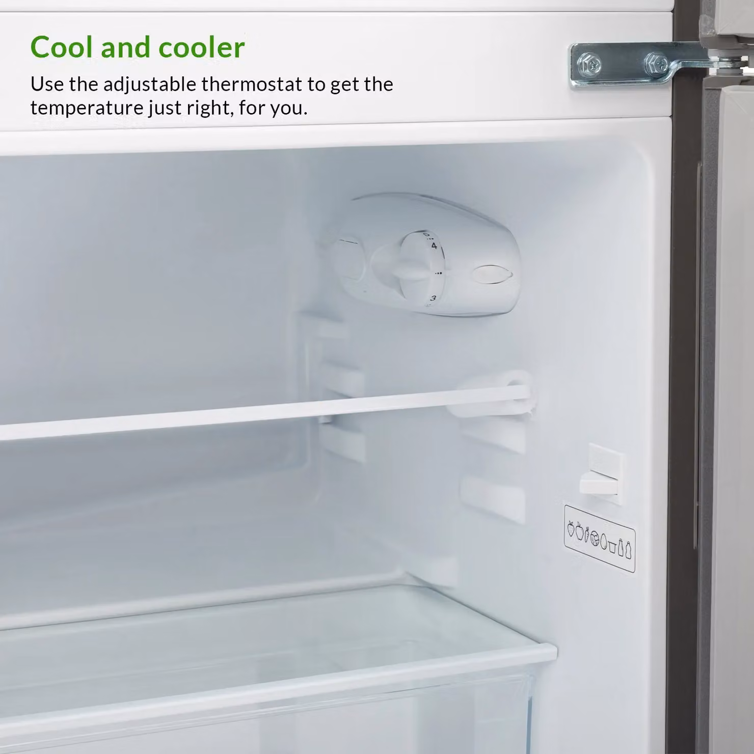 Willow WG50UCFF 86L Under Counter Fridge Freezer in Grey – 3