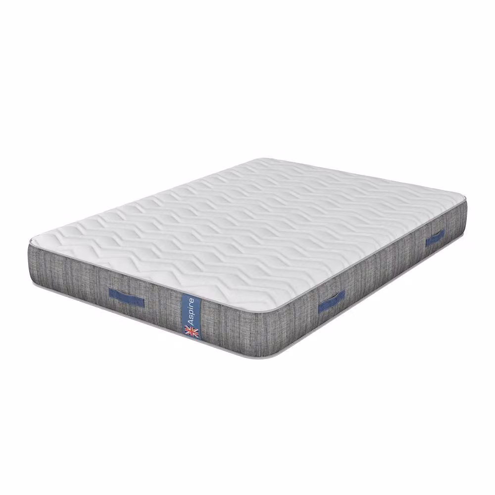Aspire Heritage Comfort 1000 Wool Hybrid Mattress, Medium Firm, White, W/D/H: 90 x 200 x 23 cm – 2
