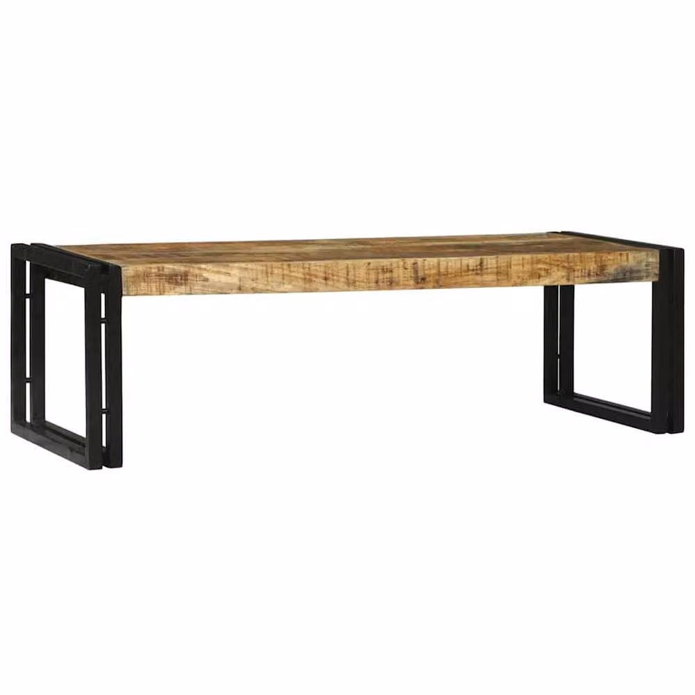 Berkfield Home 2 Piece Nested Coffee Table Set in Brown Solid Mango Wood – 3