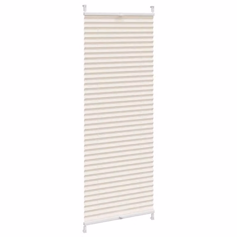 Berkfield Home Single Pleat Plisse Blind in Beige, W: 50 cm, H: 150 cm