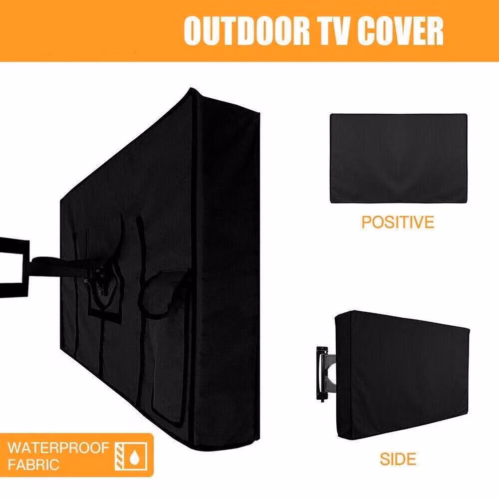 SPETLEK Dustproof and Waterproof TV Cover for 50-52 Inch Screens, Black – 3