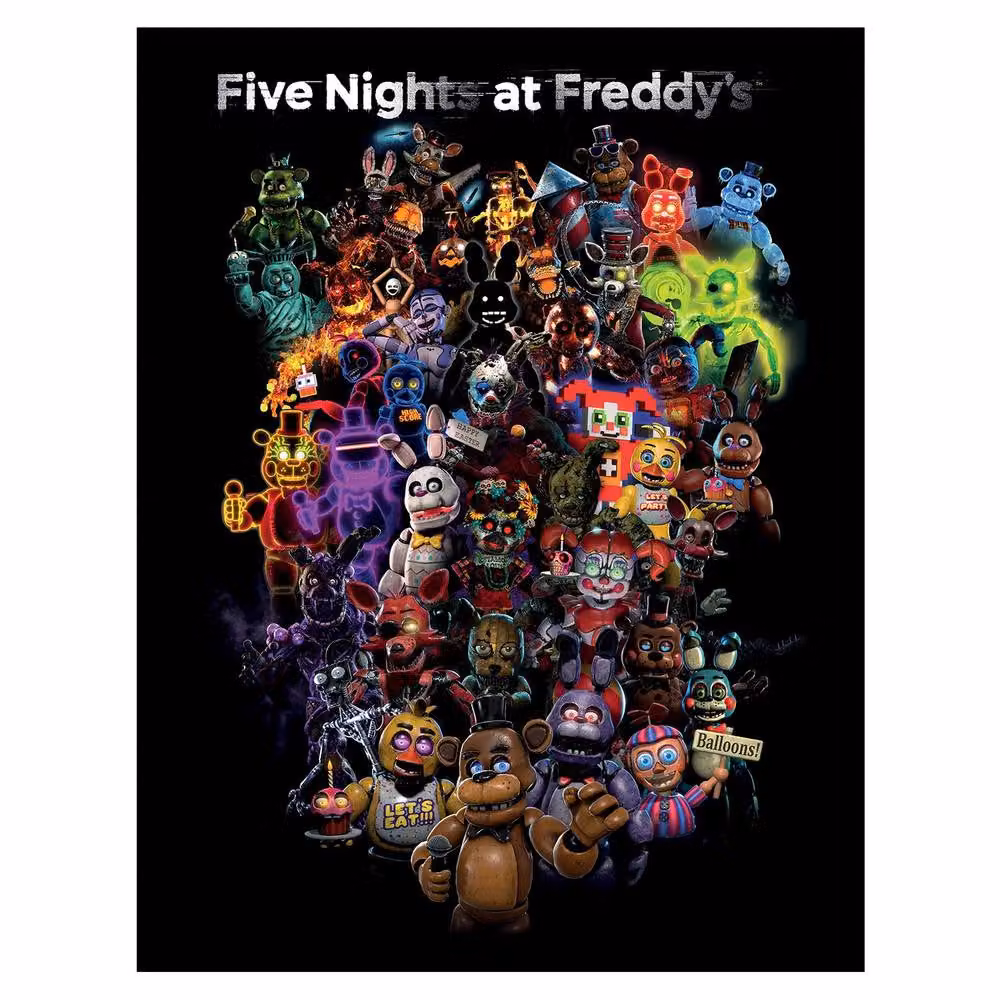 Five Nights At Freddys Multicolour Collage Framed Paper Poster – 2