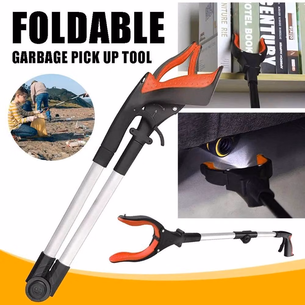 Flavora Long Reach Grabber #6 with Light in Black – 3