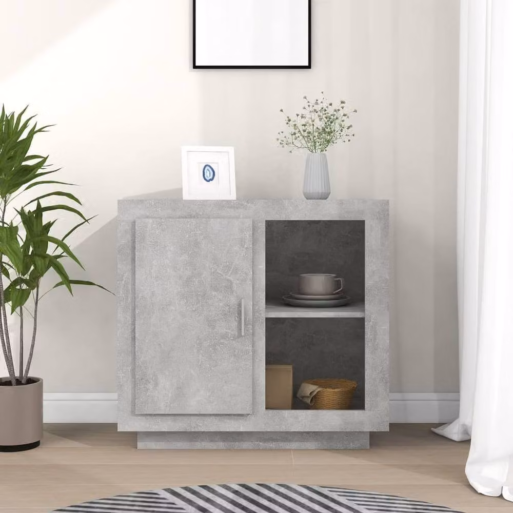 Berkfield Home Modern Sideboard in Concrete Grey – 2