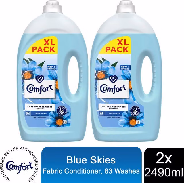 Comfort Fabric Conditioner Blue Skies, 2 x 4980 kg