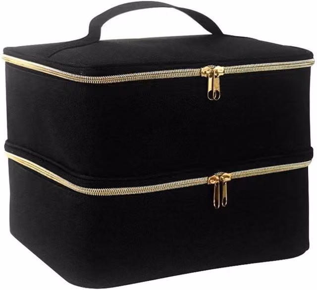 FLAVORA Black Portable Nail Gel Polish Storage Carry Case W: 50.0 cm, D: 50.0 cm – 1