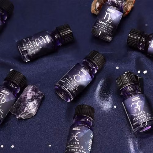 Ancient Wisdom Aquarius Zodiac Fragrance Oil, 10ml, Purple – 2