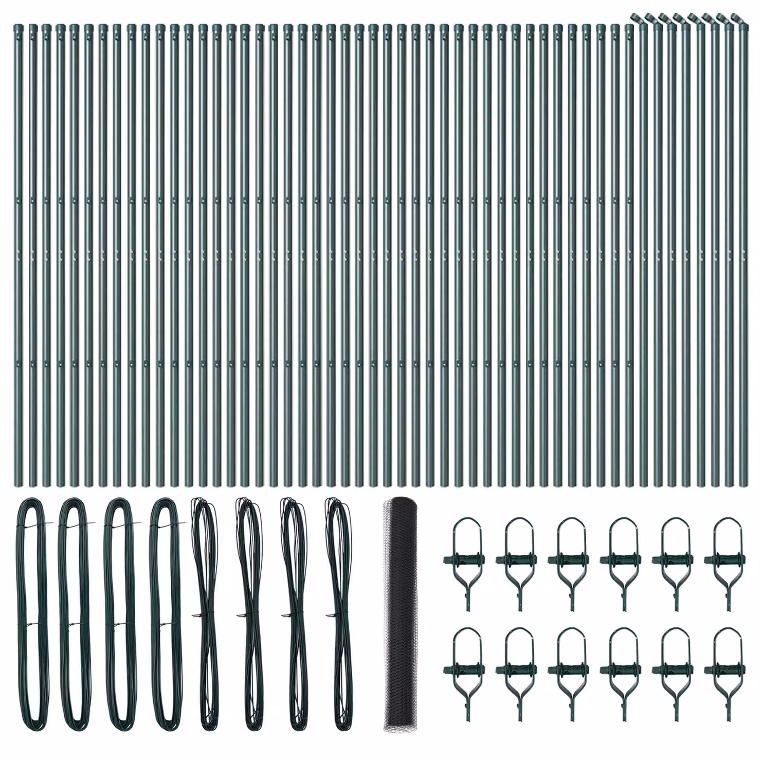 Berkfield Home Grey Steel Hexagon Fence, H: 120 cm x W: 100 m – 2