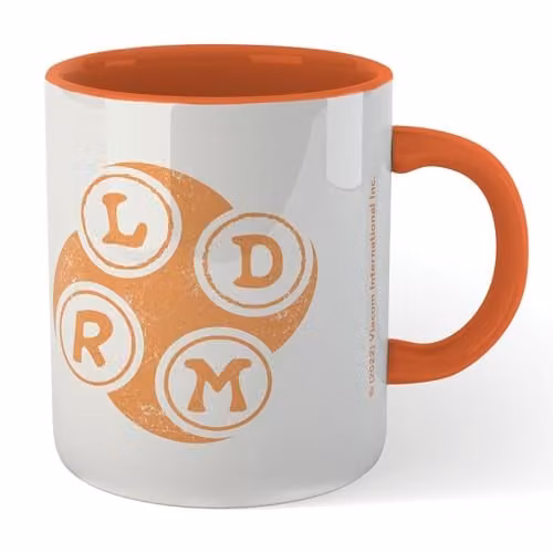 Zavvi Teenage Mutant Ninja Turtles Michelangelo Ceramic Mug in Orange and Multicolour