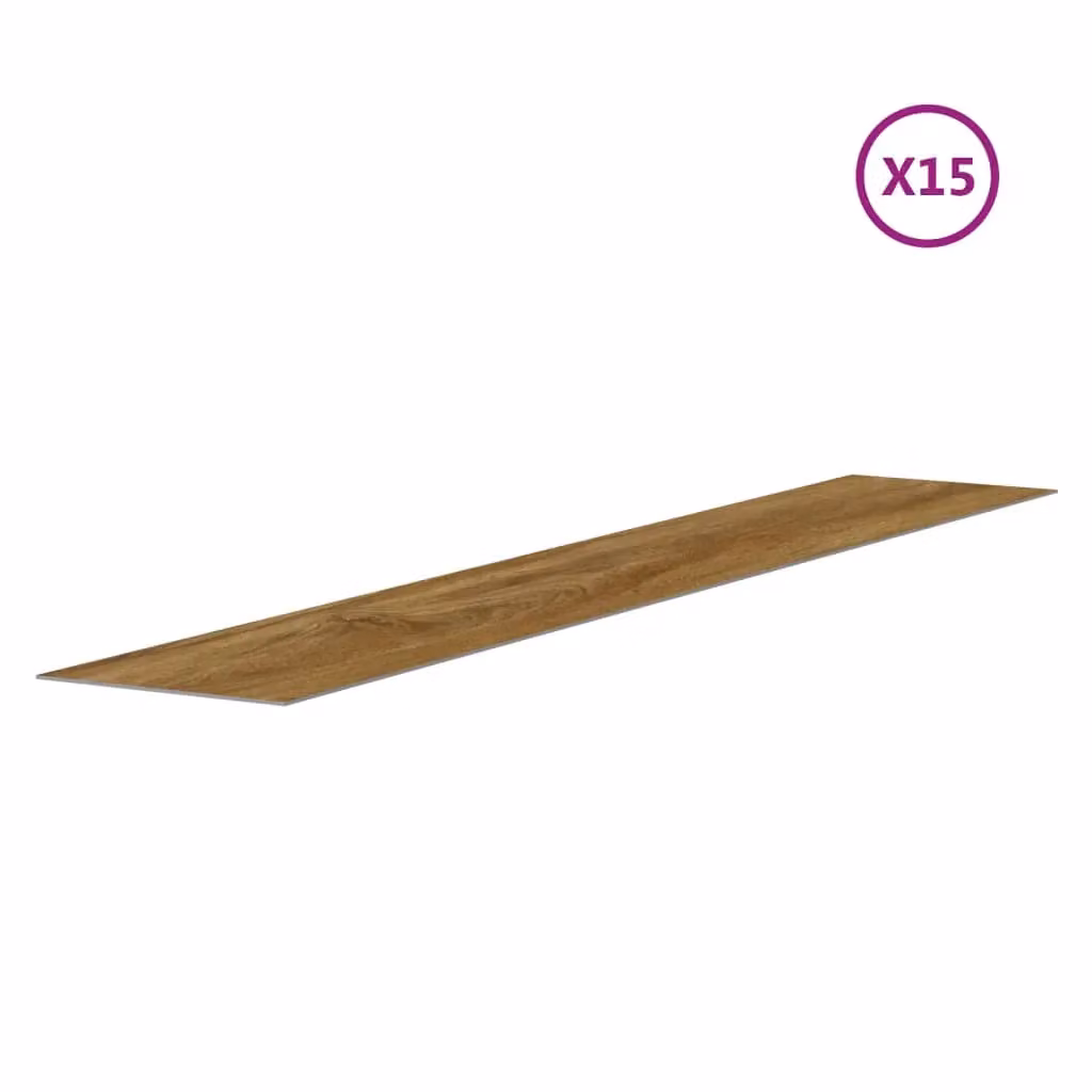Berkfield Home Wood Look Brown PVC Wall Panels, Length: 206 cm – 2