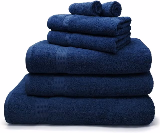 Velosso Luxury 100% Egyptian Cotton Towels, 550gsm, Blue