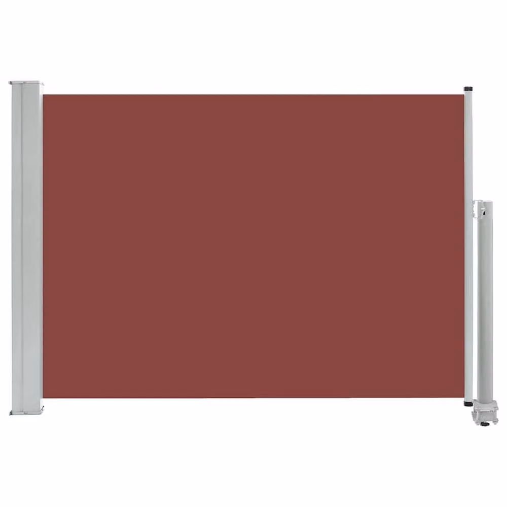 Berkfield Home Patio Retractable Side Awning in Brown, W/D/H: 80 x 300 cm – 3