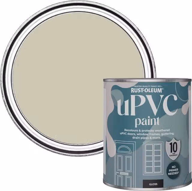 Rust-Oleum Gloss Finish UPVC Paint in Yellow, 0.75 l