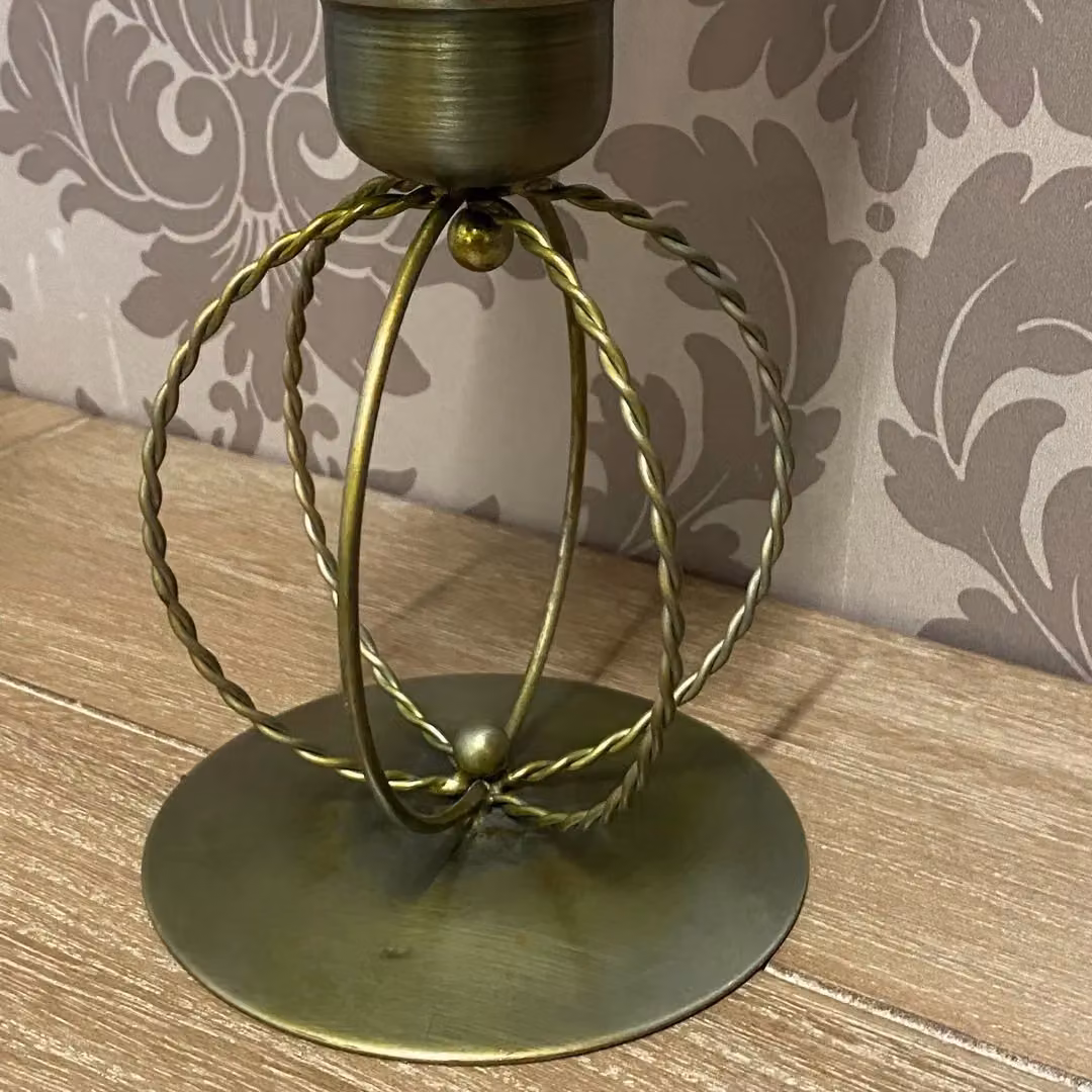 Minster Gold Tealight Candle Holder, W/D/H: 14 x 14 x 40 cm – 2