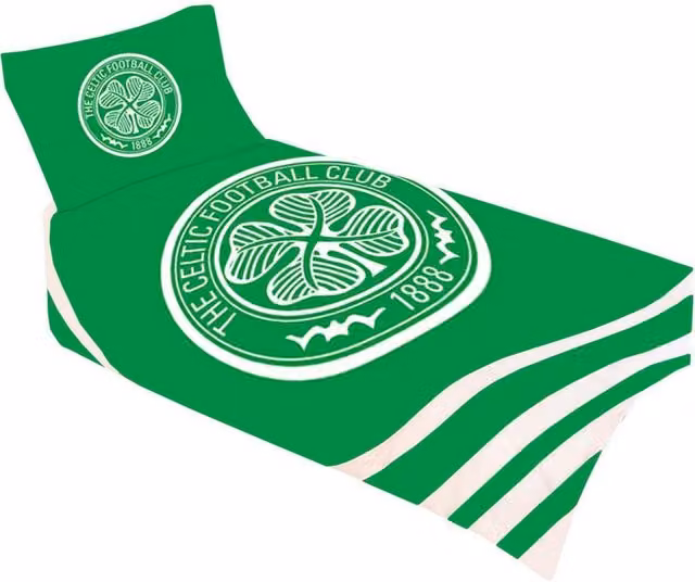 Celtic FC Reversible Single Duvet Set and Pillowcase in Green, W/D/H: 135 x 200 cm
