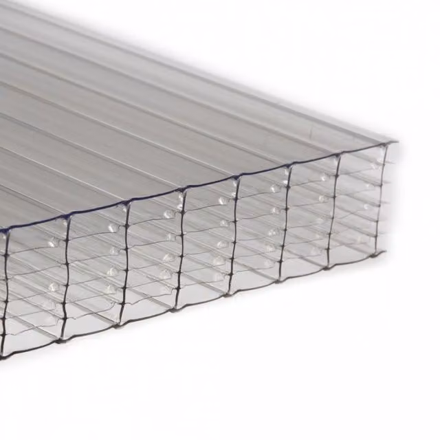 PolyX Clear Polycarbonate Multiwall Sheet W: 700 mm, H: 2 m, D: 35 mm