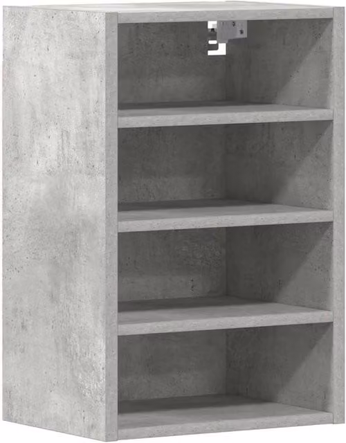 Berkfield Home Modern Wall Mounted Kitchen Cabinet in Grey, W/D/H: 40 x 29.5 x 60 cm