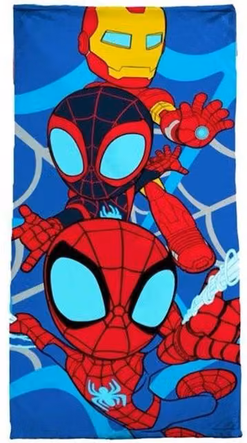 Spidey And His Amazing Friends Graphic Towel in Blue, Red and Black