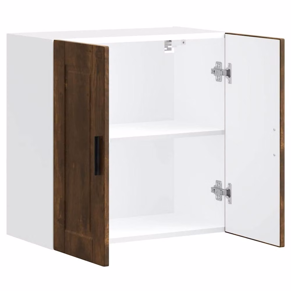 Berkfield Home Porto Smoked Oak Kitchen Wall Cabinet in Brown – 3