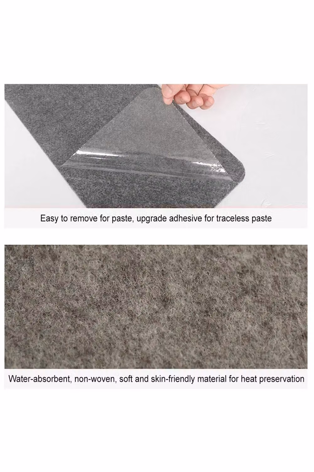 Living and Home 14-Piece Dark Grey Non-Slip Self-Adhesive Thin Stair Treads, W/D/H: 55 x 20 x 0.2 cm – 3