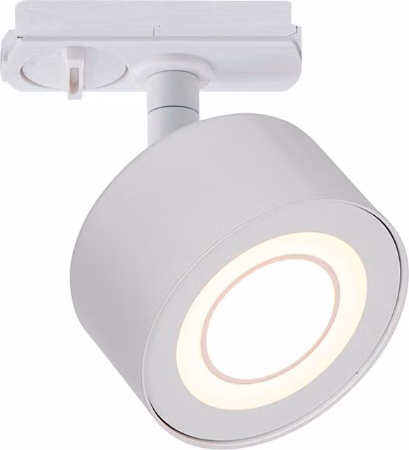 Nordlux Clydelink White Metal LED Track Lighting for Hallways with Warm White 2700k Light