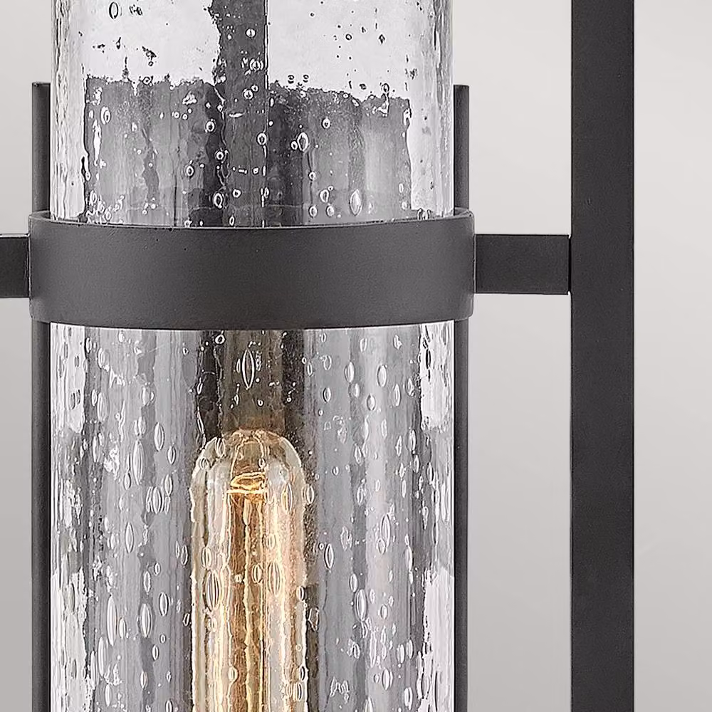 Netlighting Cordillera Modern Outdoor Wall Light in Black with Transparent Glass, IP44 Rated – 3
