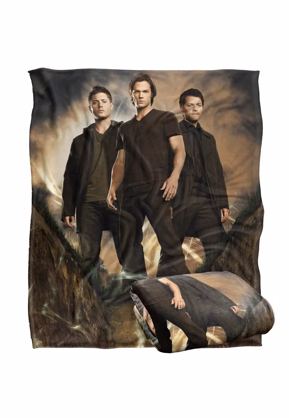 Warner Brothers Supernatural Silky Touch Super Soft Throw Blanket in White, W: 152 cm, D: 127 cm – 2