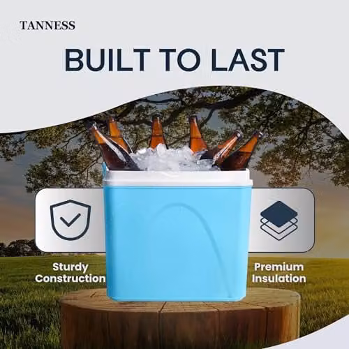 Tanness 24L Insulated Plastic Cool Box in Blue – 11