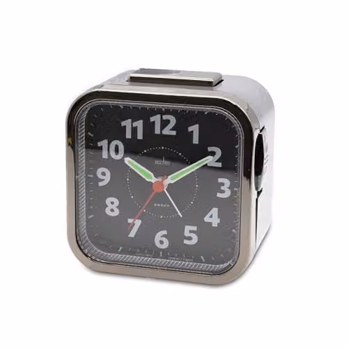 Acctim Otis Non-Ticking Sweep Bell Alarm Clock in Titanium Grey – 3