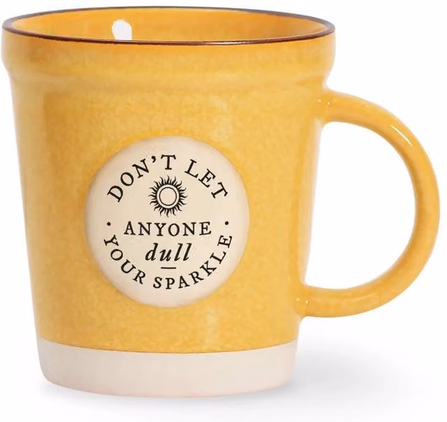 History & Heraldry Personalised Ceramic Plant Pot Style Mug in Yellow and Multicolour
