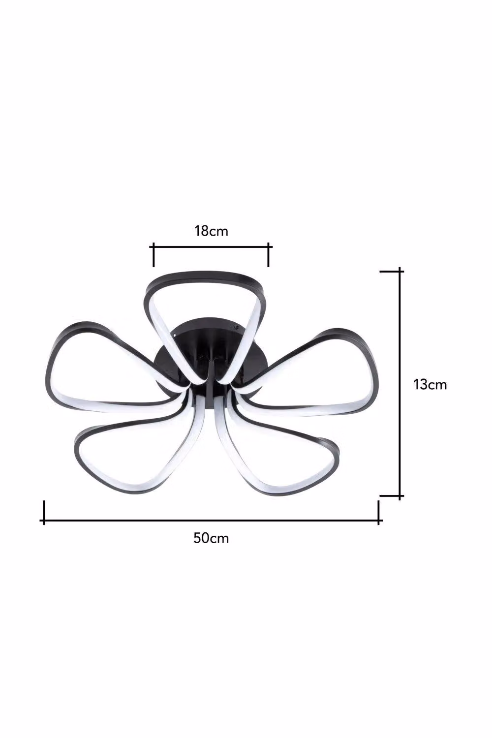BHS Lighting Alvar Modern LED Flush Ceiling Light in Black – 2