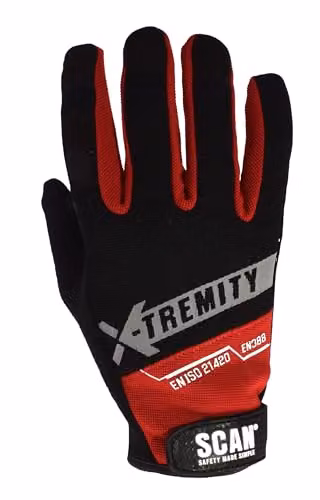 Scan SCAGLOTOUCHX Black Work Gloves with Touch Screen Function, Size XL – 4