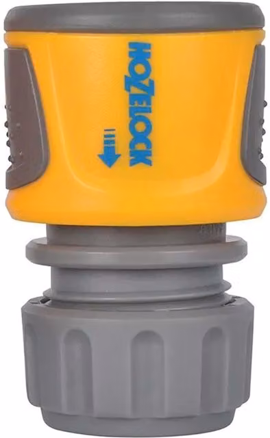 Hozelock Soft Touch Hose End Connector, Yellow, 15 mm