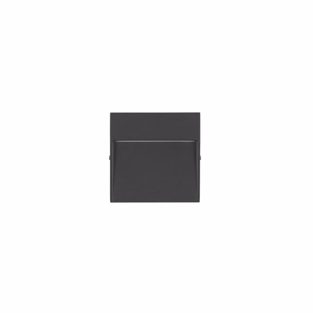 Netlighting Nod Square LED Outdoor Recessed Wall Lamp in Black with Warm White 3000K Opal Finish, IP65 Rated – 3