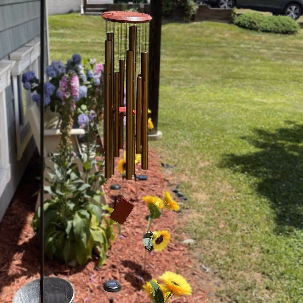Woodstock Chimes Encore Chimes Of Eclipse Wind Chime in Bronze – 5