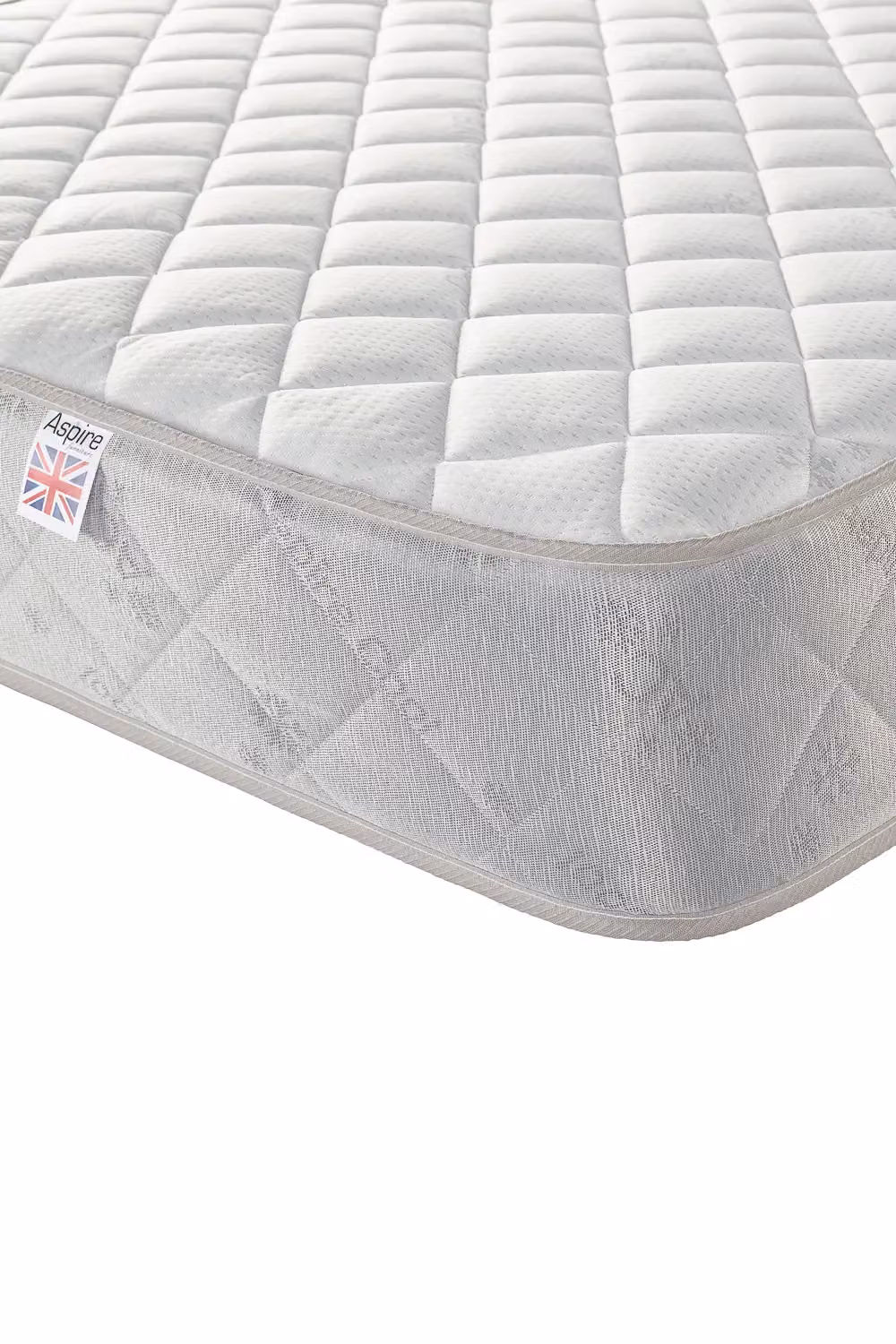 Aspire Natural Wool 600 Dual Layer Hybrid Mattress in White, W/D/H: 140 x 200 cm – 3