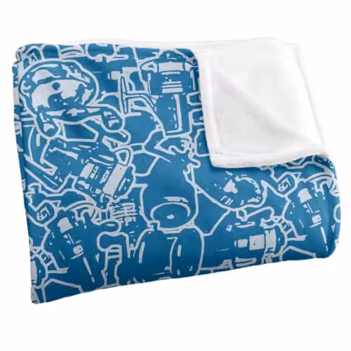 JQ Licensing Fishing Reel Man Pattern Silky Touch Super Soft Fleece Throw Blanket, Multicolour, W/D/H: 91 x 147 cm – 2