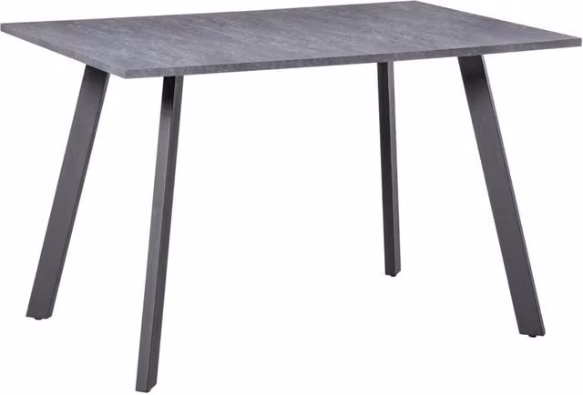 Kelvenix Modern Grey Rectangular Dining Room Table