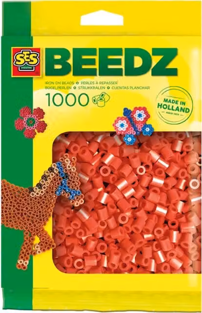 SES Creative Fuse Beads, 1000 Pieces, Red and White