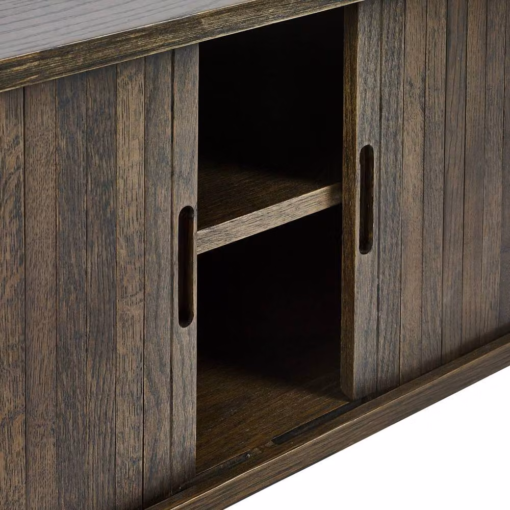 Cheshire Premium Skye Modern Media Unit in Dark Brown Matt Wood – 4