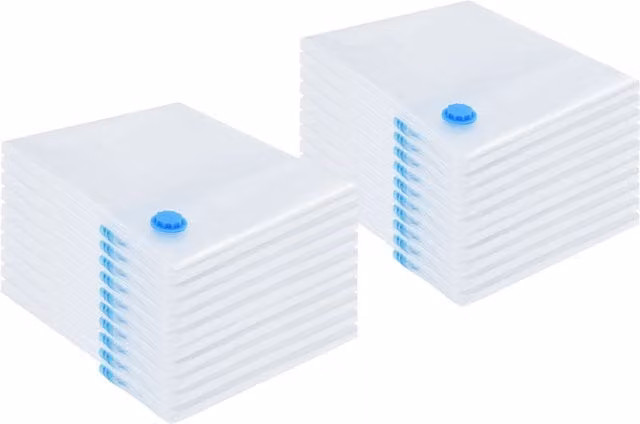 Berkfield Home Vacuum Storage Bags, 20 Pack, Transparent, W: 100 cm x H: 80 cm