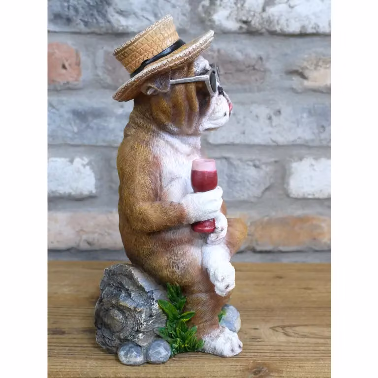 Gifts Direct 2 U Light Brown Holiday Bulldog Ornament – 3