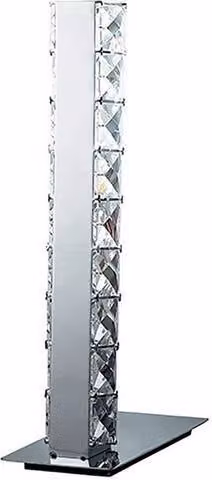 Netlighting Galaxy Table Lamp with Grey Crystal and Polished Chrome Finish, 3W LED, 6000K Cool White – 1
