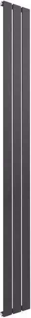 Bathroom Kingdom Anthracite Single Flat Panel Vertical Steel Radiator, H 180 cm x W 21.8 cm – 2