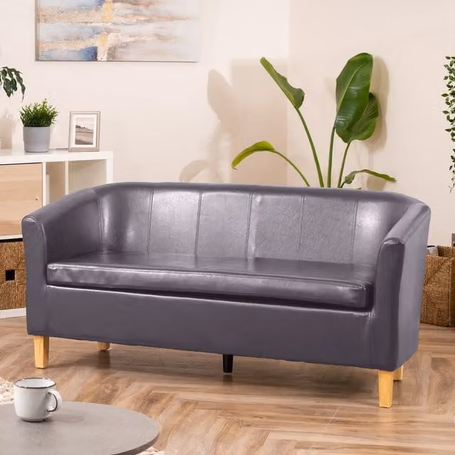 Artemis Home Meriden 3 Seat Tub Sofa in Grey