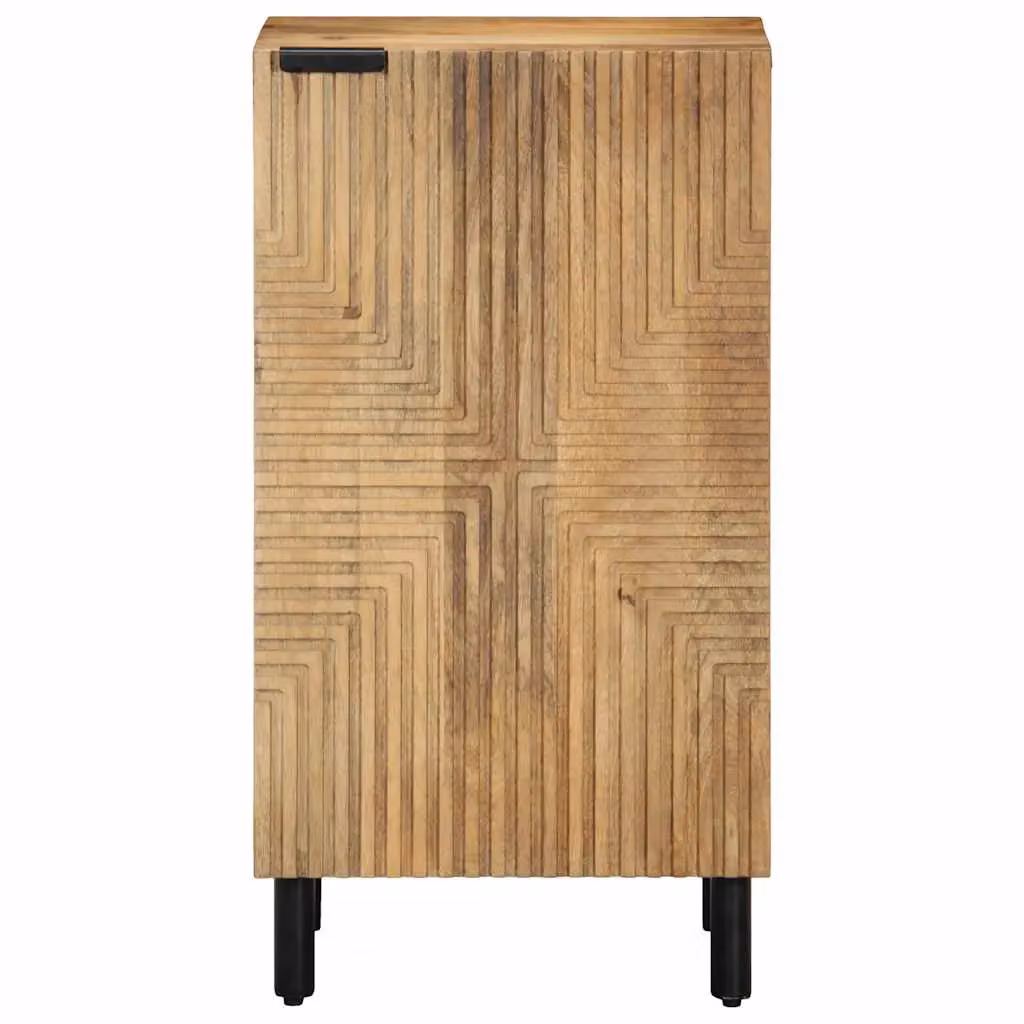 Berkfield Home Brown Mango Wood Sideboard, W: 40 cm, D: 33 cm, H: 75 cm – 3