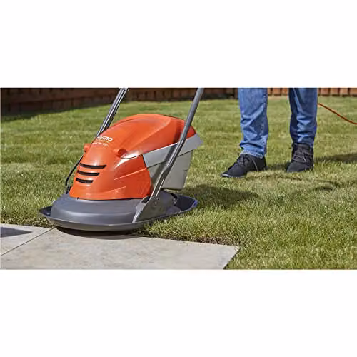 Flymo Hover Vac 250 Electric Hover Collect Lawn Mower in Orange and Grey with 25cm Cutting Width and 15L Collection Bag – 2