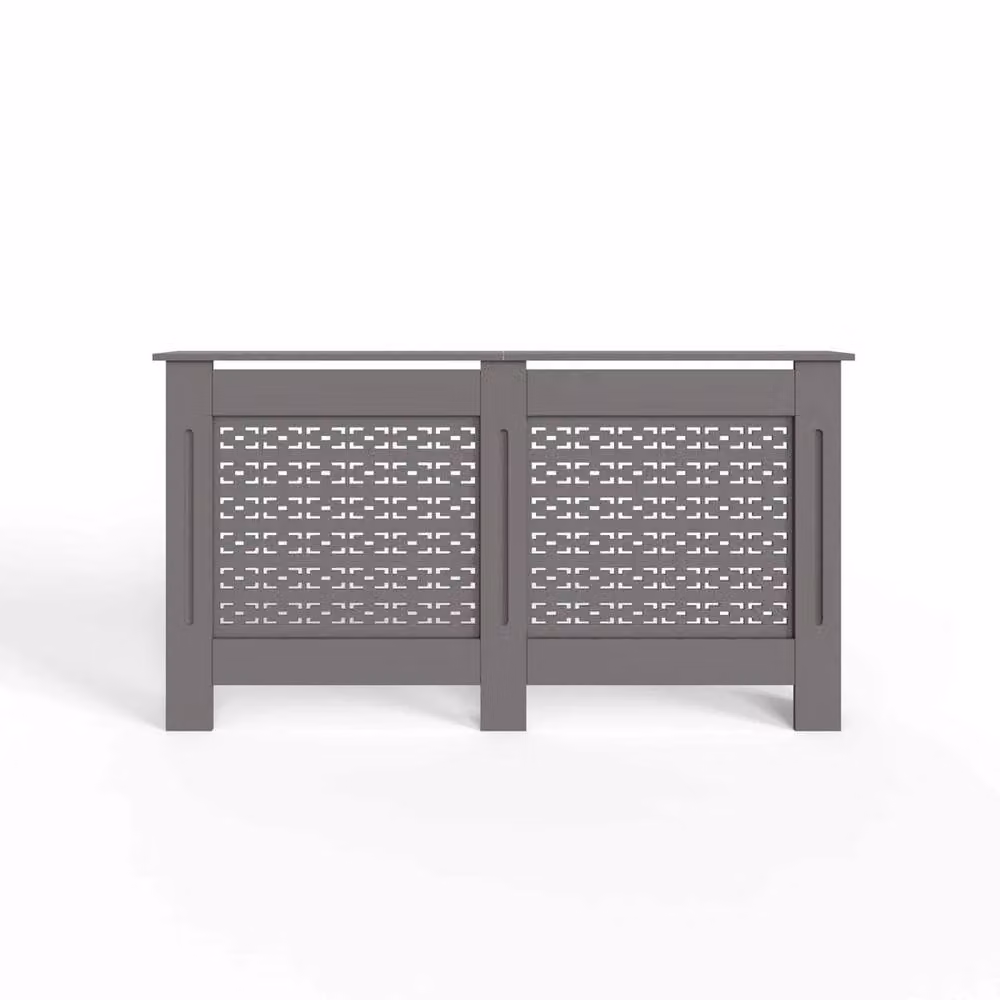NESTLUNE Geometric Pattern Grey MDF Shelf W/D/H: 100 x 15 x 15 cm – 2